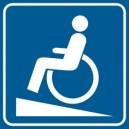 Piktogram Podjazd dla niepełnosprawnych