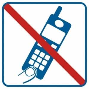 Piktogram Zakaz używania telefonów komórkowych