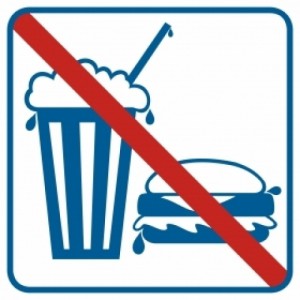 Piktogram Zakaz spożywania posiłków i napojów