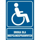 Piktogram Droga dla niepełnosprawnych