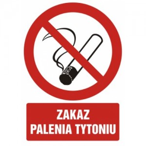 Znak Zakaz palenia tytoniu