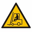 Znak Ostrzeżenie przed urządzeniami do transportu poziomego