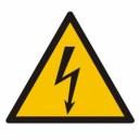 Znak Ostrzeżenie przed porażeniem prądem elektrycznym