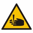 Znak Ostrzeżenie przed niebezpieczeństwem obcięcia palców
