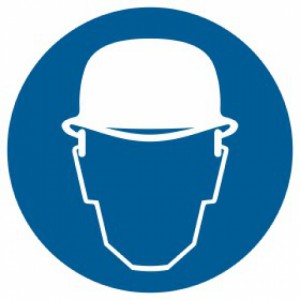 Znak Nakaz stosowania ochrony głowy
