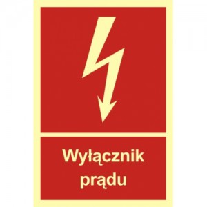 Znak Wyłącznik prądu